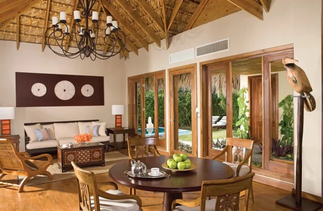 Zoetry Agua Punta Cana suite dinning room